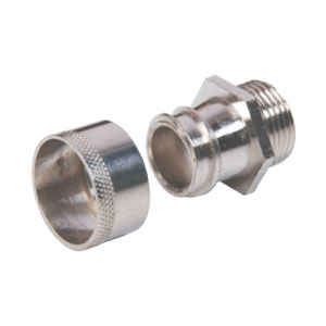 Nickel Plated Adaptor With Cap